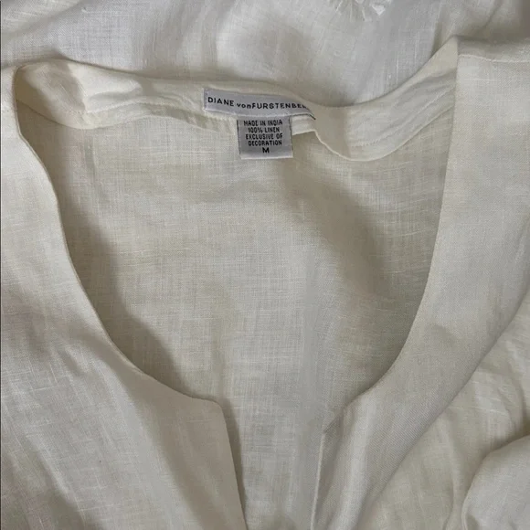 Diane von Furstenberg Linen Mini Dress size M - Picture 5 of 5